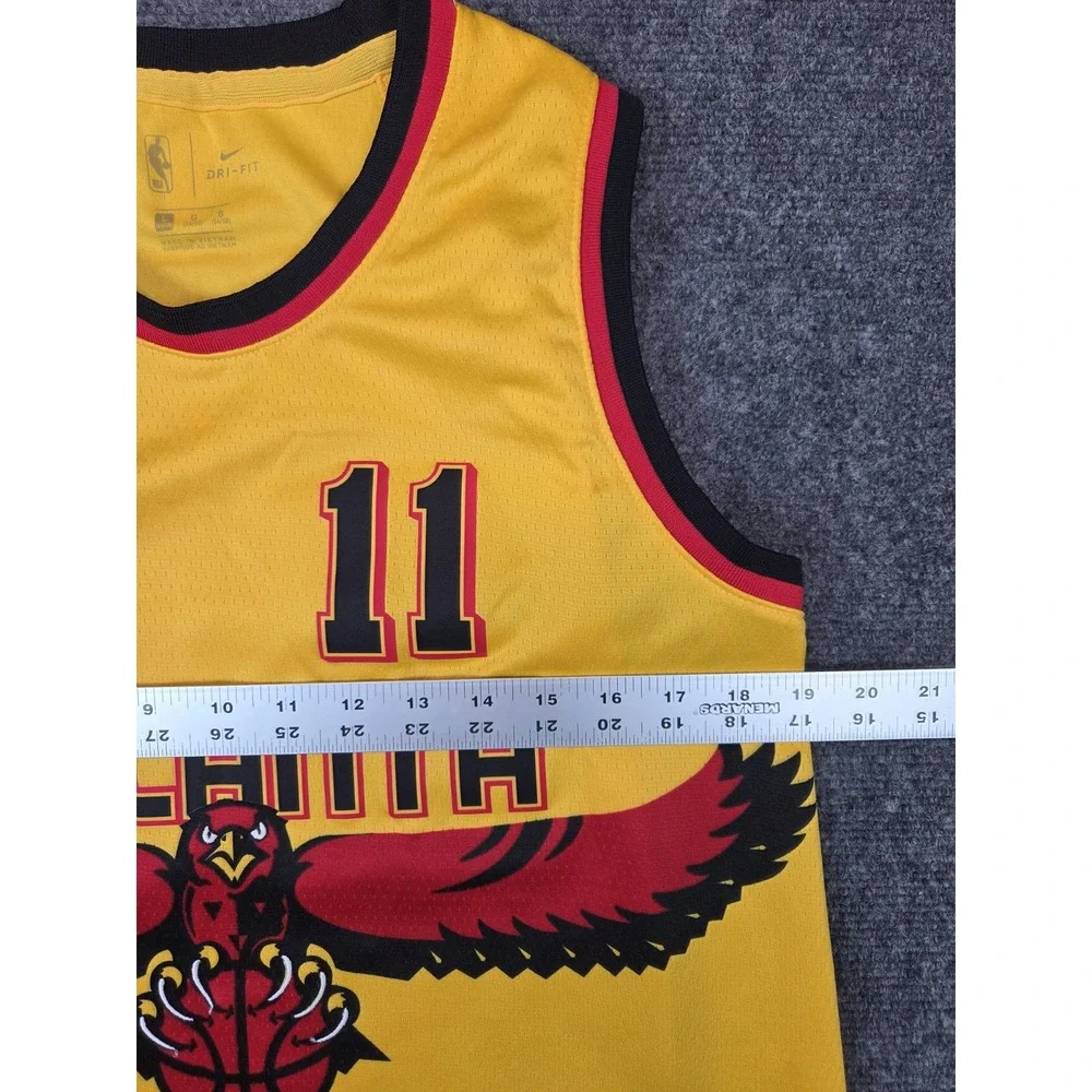 Atlanta Hawks Trae Young Nike Dri Fit Jersey Mens Large Yellow City Edition